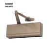 Sargent - 1431 - Powerglide Cast Iron Surface Door Closer - Track Type Applications - Plastic Cover - Grade 1 - EP (Sprayed Bronze Enamel to match Satin Bronze)