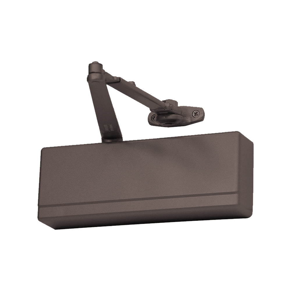 Sargent - 1431 - Powerglide Cast Iron Surface Door Closer - Parallel Arm Applications - Plastic Cover - Grade 1 - 10BE (Dark Anodized, Satin Bronze)