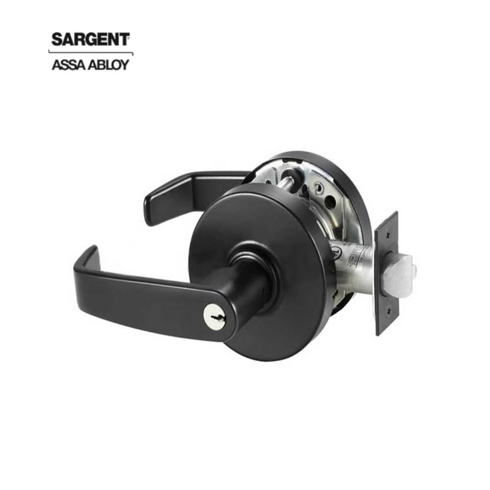 Sargent - 28-10G04 - Storeroom Cylindrical Lock with 2-3/4 Inch Backset and 4-7/8 Inch ANSI Strike - L Lever - LA Keyway - Grade 1 - Optional Color