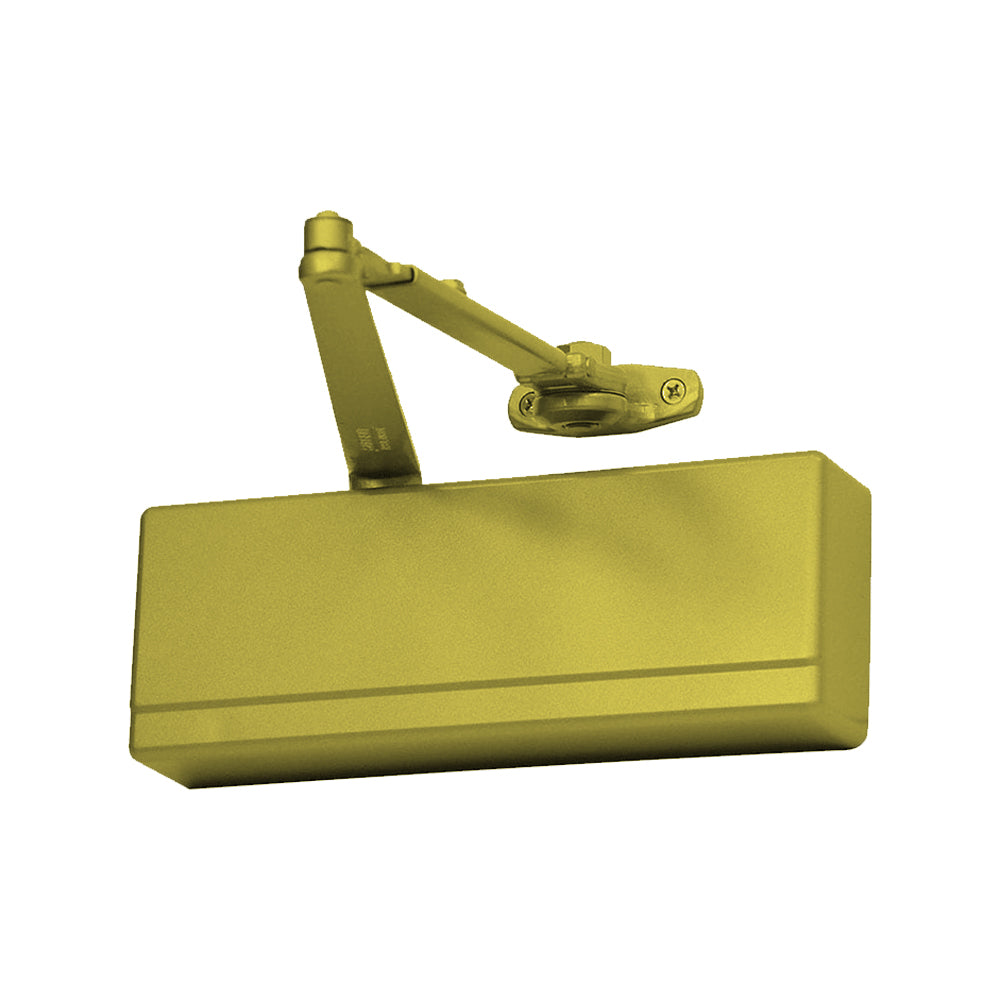 Sargent - 281 - Powerglide Cast Iron Surface Door Closer - Track Type Applications - Plastic Cover - Grade 1 - EAB (Sprayed Brass Enamel)