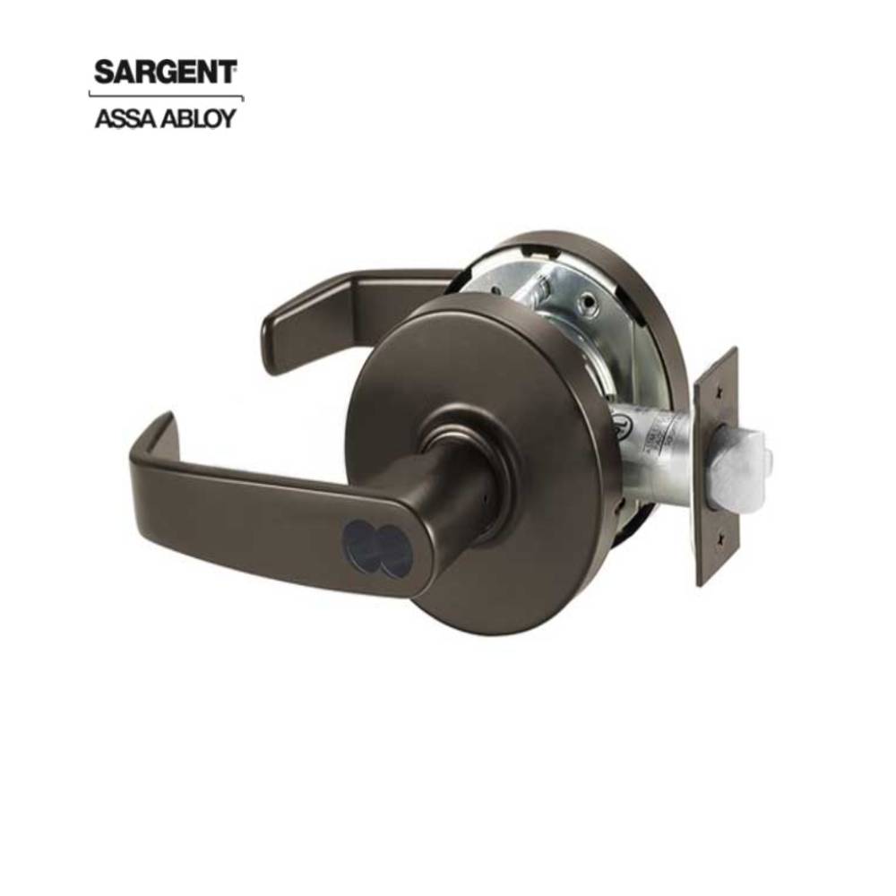 Sargent - 2870-10G04 - Storeroom Cylindrical Lock with 2-3/4 Inch Backset and 4-7/8 Inch ANSI Strike - L Lever - SFIC Prep - Grade 1 - Optional Color