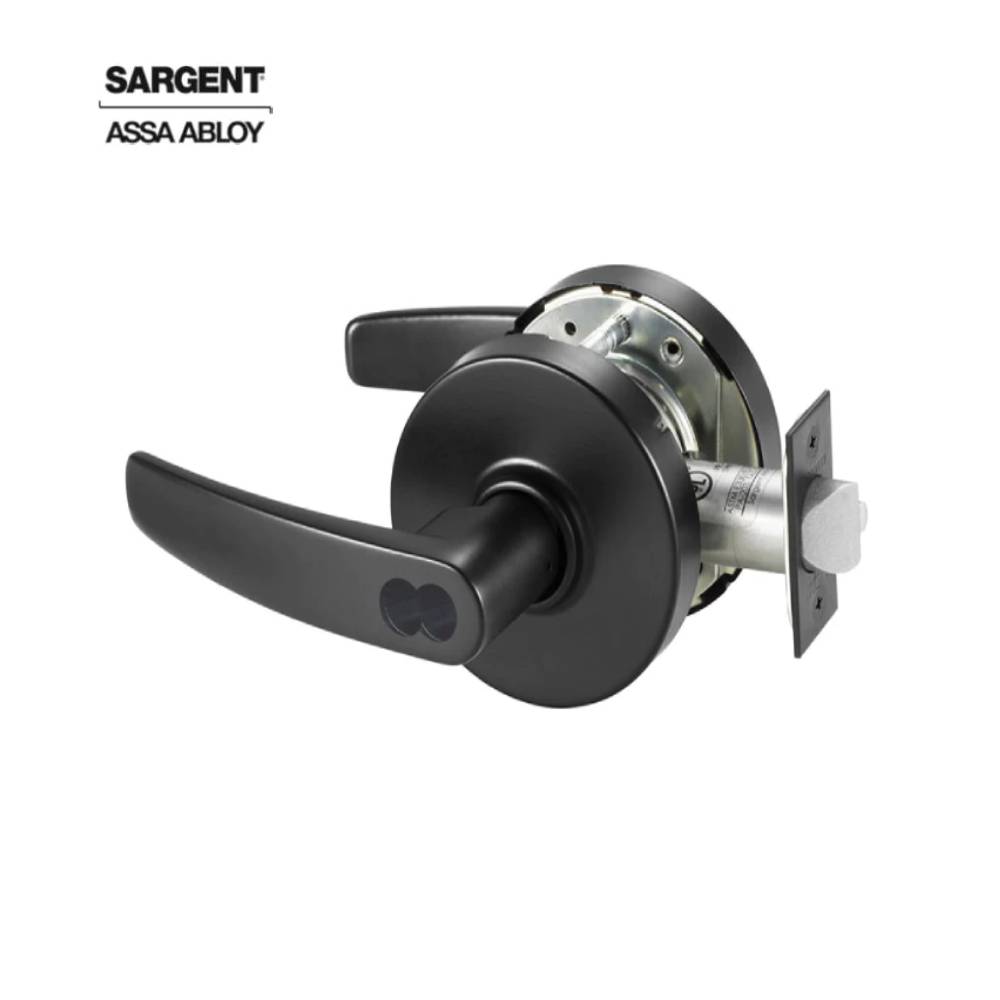 Sargent - 2870-10G37 - Classroom Cylindrical Lock with 2-3/4 Inch Backset and 4-7/8 Inch ANSI Strike - B Lever - SFIC Prep - Grade 1 - Optional Color