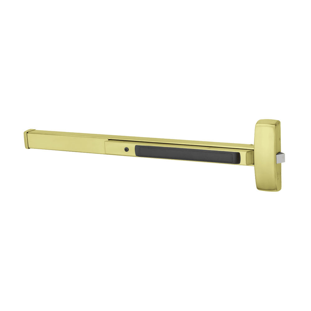 Sargent - 8804 - Rim Exit Device with Wide Stile Pushpad and Cylinder - Night Latch Function - Cylinder Dogging - Flush End Cap - Grade 1