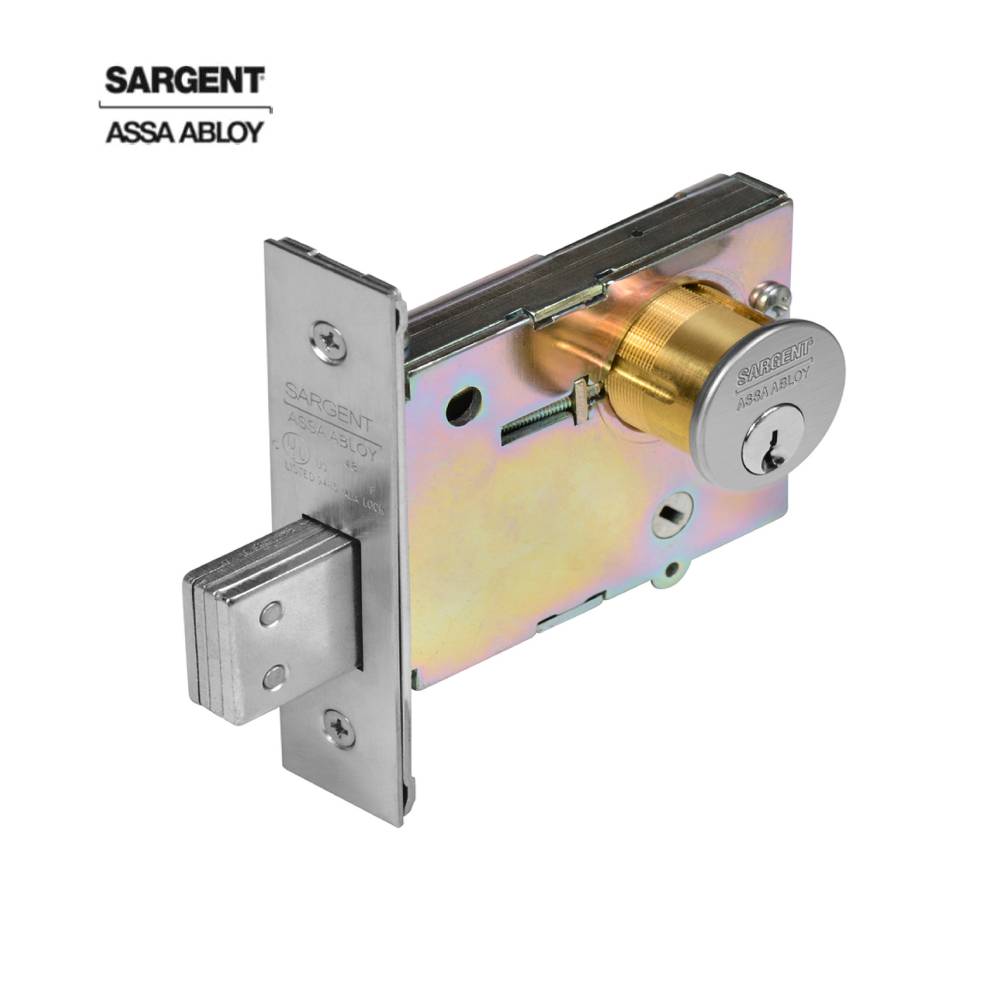 Sargent - 4874 - Double Cylinder Mortise Deadbolt - LA Keyway - 3-1/2 ANSI Strike - US26D (Satin Chrome)