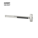 Sargent - 56-8804F - Rim Exit Bar Night Latch Function - Wide Stile Pushpad - 36 - L Lever with Escutcheon - LHR - Grade 1 - US32D (Satin Stainless Steel)