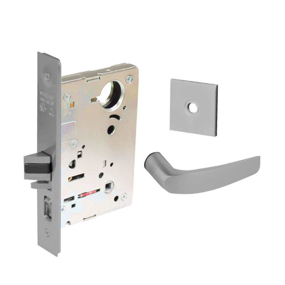 Sargent - 8204 - Storeroom Mortise Lock - Heavy Duty Standard Cylinder - LFIC - Rose Trim Function - Grade 1 - US26 (Bright Chromium Plated Over Nickel)