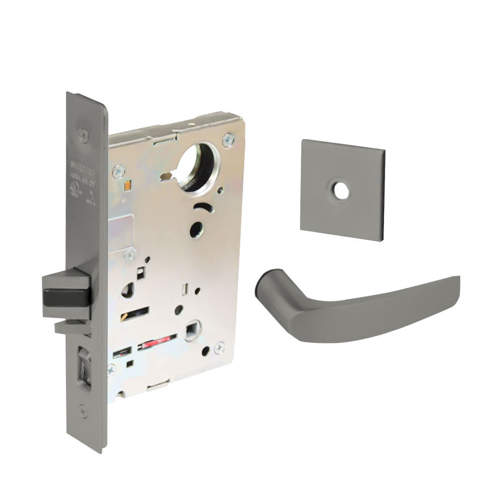 Sargent - 8204 - Storeroom Mortise Lock - Heavy Duty Standard Cylinder - LFIC - Rose Trim Function - Grade 1 - US32D (Satin Stainless Steel)