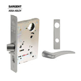 Sargent - 8204 - Storeroom Mortise Lock - Heavy Duty Standard Cylinder - LFIC - Keyed Alike - Escutcheon Trim Function - Grade 1 - US32 (Bright Stainless Steel)