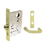 Sargent - 8204 - Storeroom Mortise Lock - Heavy Duty Standard Cylinder - LFIC - Keyed Alike - Escutcheon Trim Function - Grade 1 - US3 (Bright Brass, Clear Coated)