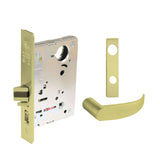 Sargent - 8204 - Storeroom Mortise Lock - Heavy Duty Standard Cylinder - LFIC - Keyed Alike - Escutcheon Trim Function - Grade 1 - US3 (Bright Brass, Clear Coated)