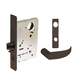 Sargent - 8204 - Storeroom Mortise Lock - Heavy Duty Standard Cylinder - LFIC - Keyed Alike - Escutcheon Trim Function - Grade 1 - US10BE (Dark Oxidized Satin Bronze)