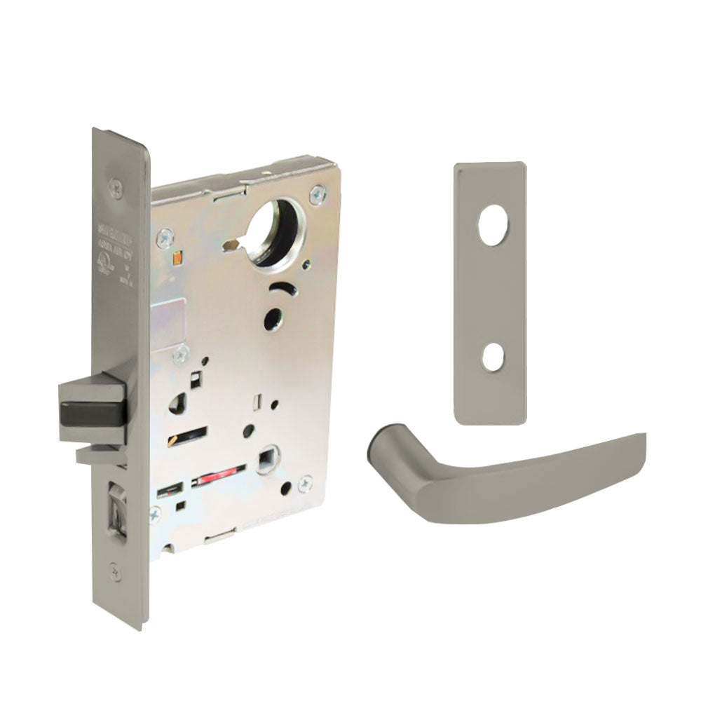 Sargent - 8204 - Storeroom Mortise Lock - Heavy Duty Standard Cylinder - LFIC - Keyed Alike - Escutcheon Trim Function - Grade 1 - US15 (Satin Nickel Plated, Clear Coated)