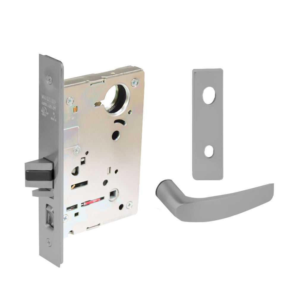 Sargent - 8204 - Storeroom Mortise Lock - Heavy Duty Standard Cylinder - LFIC - Keyed Alike - Escutcheon Trim Function - Grade 1 - US26 (Bright Chromium Plated Over Nickel)