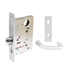 Sargent - 8204 - Storeroom Mortise Lock - Heavy Duty Standard Cylinder - LFIC - Keyed Alike - Escutcheon Trim Function - Grade 1 - WSP (White Suede Powder Coat)