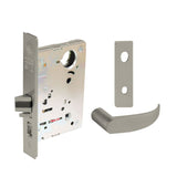 Sargent - 8204 - Storeroom Mortise Lock - Heavy Duty Standard Cylinder - LFIC - Keyed Alike - Escutcheon Trim Function - Grade 1 - US15 (Satin Nickel Plated, Clear Coated)