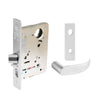 Sargent - 8204 - Storeroom Mortise Lock - Heavy Duty Standard Cylinder - LFIC - Keyed Alike - Escutcheon Trim Function - Grade 1 - WSP (White Suede Powder Coat)