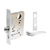 Sargent - 8204 - Storeroom Mortise Lock - Heavy Duty Standard Cylinder - LFIC - Keyed Alike - Escutcheon Trim Function - Grade 1 - WSP (White Suede Powder Coat)