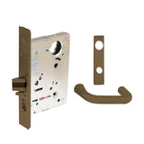 Sargent - 8204 - Storeroom Mortise Lock - Heavy Duty Standard Cylinder - LFIC - Keyed Alike - Escutcheon Trim Function - Grade 1 - US10 (Satin Bronze, Clear Coated)