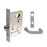 Sargent - 8204 - Storeroom Mortise Lock - Heavy Duty Standard Cylinder - LFIC - Keyed Alike - Escutcheon Trim Function - Grade 1 - US26D (Satin Chromium Plated Over Nickel)