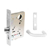 Sargent - 8204 - Storeroom Mortise Lock - Heavy Duty Standard Cylinder - LFIC - Keyed Alike - Escutcheon Trim Function - Grade 1 - WSP (White Suede Powder Coat)