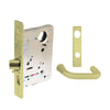 Sargent - 8204 - Storeroom Mortise Lock - Heavy Duty Standard Cylinder - LFIC - Key Code- Escutcheon Trim Function - Grade 1 - US3 (Bright Brass, Clear Coated)