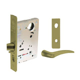 Sargent - 8204 - Storeroom Mortise Lock - Heavy Duty Standard Cylinder - LFIC - Key Code- Escutcheon Trim Function - Grade 1 - US4 (Satin Brass, Clear Coated)