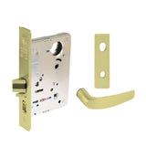 Sargent - 8204 - Storeroom Mortise Lock - Heavy Duty Standard Cylinder - LFIC - Key Code- Escutcheon Trim Function - Grade 1 - US3 (Bright Brass, Clear Coated)