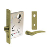 Sargent - 8204 - Storeroom Mortise Lock - Heavy Duty Standard Cylinder - LFIC - Keyed Different - Escutcheon Trim Function - Grade 1 - US4 (Satin Brass, Clear Coated)