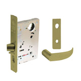 Sargent - 8204 - Storeroom Mortise Lock - Heavy Duty Standard Cylinder - LFIC - Keyed Different - Escutcheon Trim Function - Grade 1 - US4 (Satin Brass, Clear Coated)