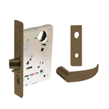 Sargent - 8204 - Storeroom Mortise Lock - Heavy Duty Standard Cylinder - LFIC - Escutcheon Trim Function - Grade 1 - US10 (Satin Bronze, Clear Coated)