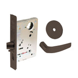 Sargent - 8204 - Storeroom Mortise Lock - Heavy Duty Standard Cylinder - LFIC - Keyed Alike - Rose Trim Function - Grade 1- US10BE (Dark Oxidized Satin Bronze)