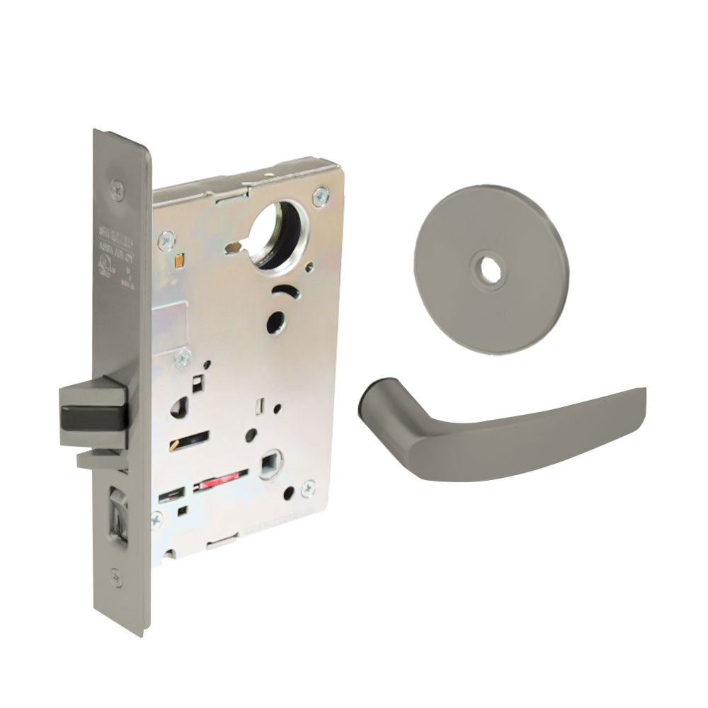 Sargent - 8204 - Storeroom Mortise Lock - Heavy Duty Standard Cylinder - LFIC - Keyed Alike - Rose Trim Function - Grade 1 - US15 (Satin Nickel Plated, Clear Coated)