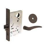 Sargent - 8204 - Storeroom Mortise Lock - Heavy Duty Standard Cylinder - LFIC - Keyed Alike - Rose Trim Function - Grade 1- US10BE (Dark Oxidized Satin Bronze)