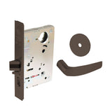 Sargent - 8204 - Storeroom Mortise Lock - Heavy Duty Standard Cylinder - LFIC - Keyed Alike - Rose Trim Function - Grade 1- US10BE (Dark Oxidized Satin Bronze)