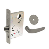 Sargent - 8204 - Storeroom Mortise Lock - Heavy Duty Standard Cylinder - LFIC - Keyed Alike - Rose Trim Function - Grade 1 - US15 (Satin Nickel Plated, Clear Coated)