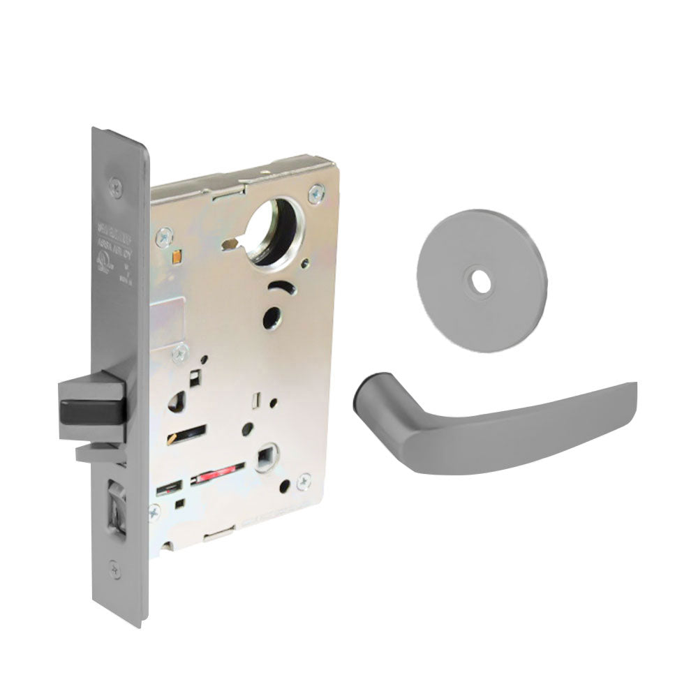 Sargent - 8204 - Storeroom Mortise Lock - Heavy Duty Standard Cylinder - LFIC - Keyed Alike - Rose Trim Function - Grade 1 - US26 (Bright Chromium Plated Over Nickel)