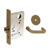 Sargent - 8204 - Storeroom Mortise Lock - Heavy Duty Standard Cylinder - LFIC - Keyed Alike - Rose Trim Function - Grade 1 - US10 (Satin Bronze, Clear Coated)