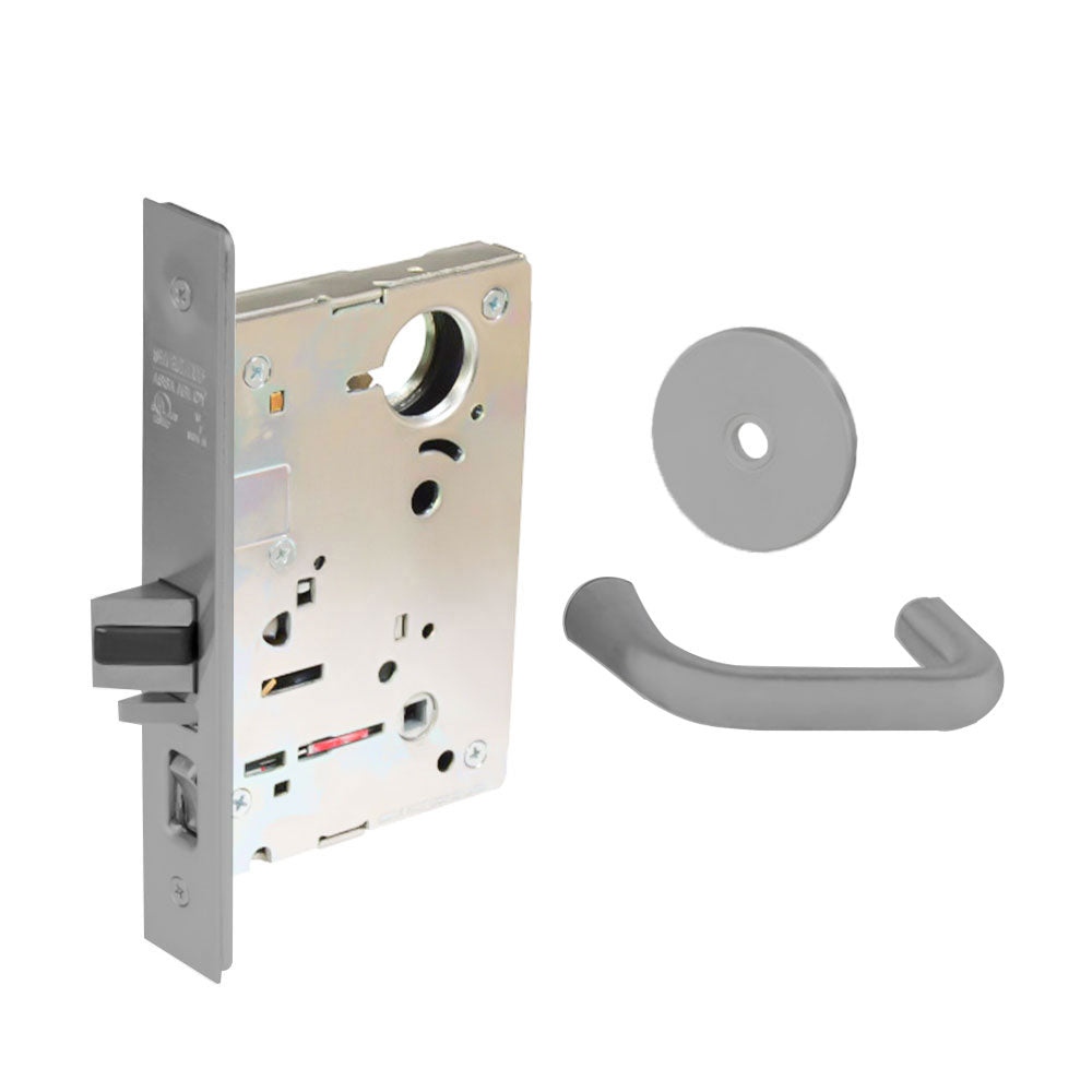 Sargent - 8204 - Storeroom Mortise Lock - Heavy Duty Standard Cylinder - LFIC - Keyed Alike - Rose Trim Function - Grade 1 - US26 (Bright Chromium Plated Over Nickel)