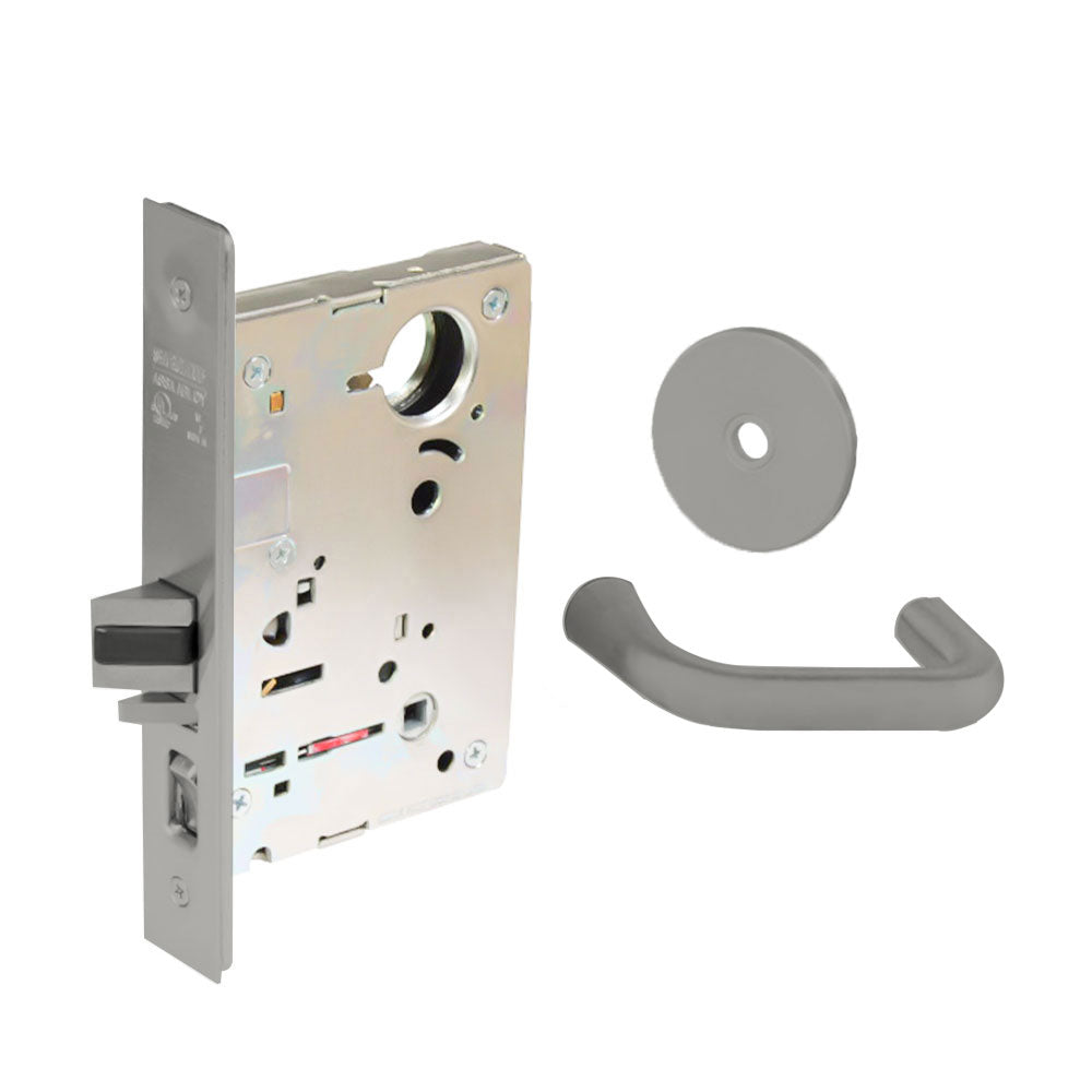 Sargent - 8204 - Storeroom Mortise Lock - Heavy Duty Standard Cylinder - LFIC - Keyed Alike - Rose Trim Function - Grade 1 - US32 (Bright Stainless Steel)