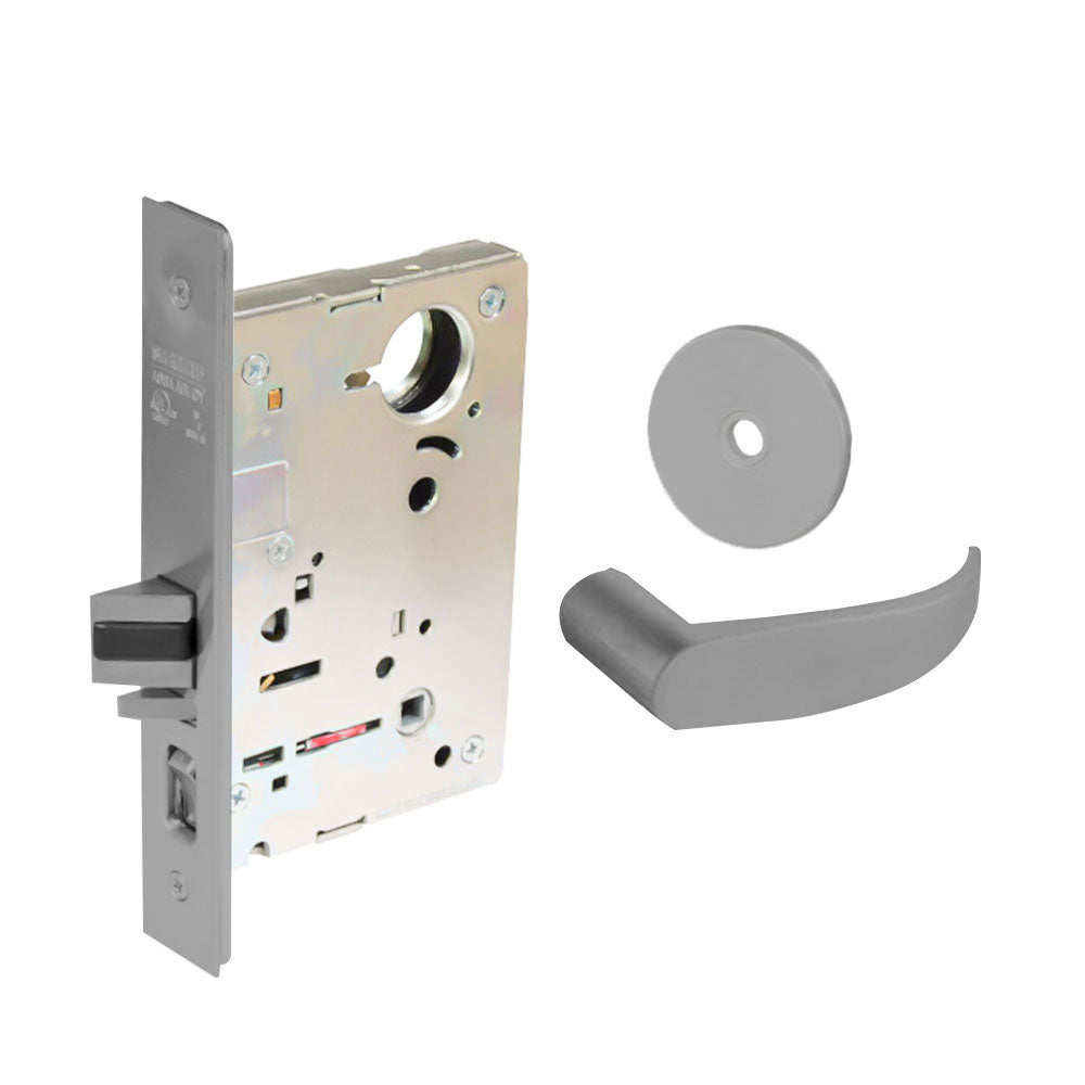 Sargent - 8204 - Storeroom Mortise Lock - Heavy Duty Standard Cylinder - LFIC - Keyed Alike - Rose Trim Function - Grade 1 - US26 (Bright Chromium Plated Over Nickel)