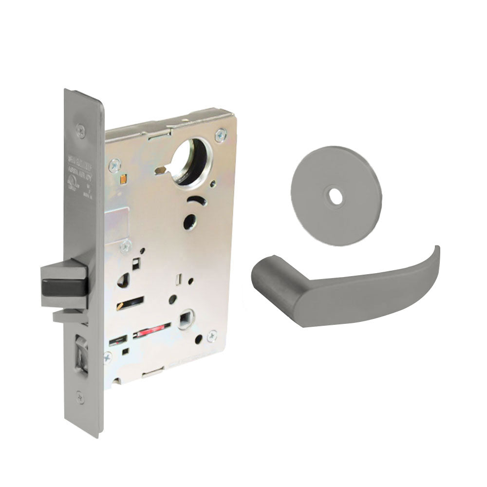 Sargent - 8204 - Storeroom Mortise Lock - Heavy Duty Standard Cylinder - LFIC - Keyed Alike - Rose Trim Function - Grade 1 - US32 (Bright Stainless Steel)