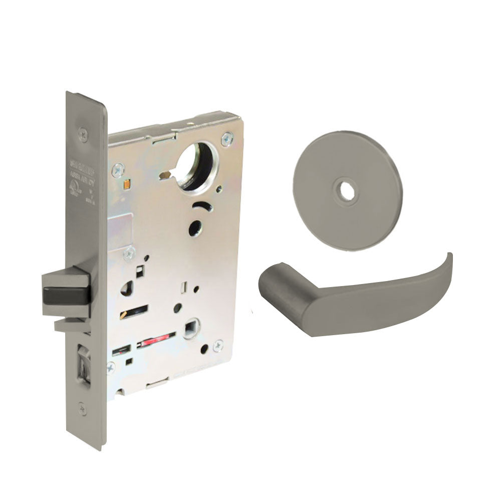 Sargent - 8204 - Storeroom Mortise Lock - Heavy Duty Standard Cylinder - LFIC - Keyed Alike - Rose Trim Function - Grade 1 - US15 (Satin Nickel Plated, Clear Coated)