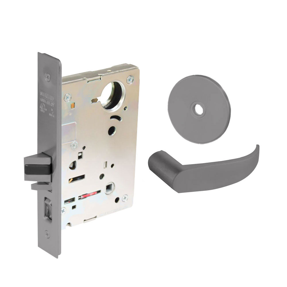 Sargent - 8204 - Storeroom Mortise Lock - Heavy Duty Standard Cylinder - LFIC - Keyed Alike - Rose Trim Function - Grade 1 - US26D (Satin Chromium Plated Over Nickel)