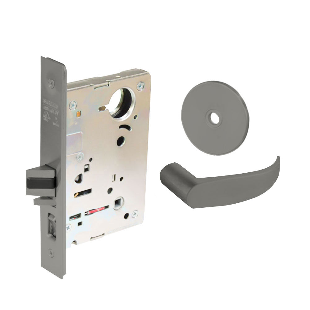 Sargent - 8204 - Storeroom Mortise Lock - Heavy Duty Standard Cylinder - LFIC - Keyed Alike - Rose Trim Function - Grade 1 - US32D (Satin Stainless Steel)