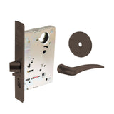 Sargent - 8204 - Storeroom Mortise Lock - Heavy Duty Standard Cylinder - LFIC - Keyed Alike - Rose Trim Function - Grade 1- US10BE (Dark Oxidized Satin Bronze)