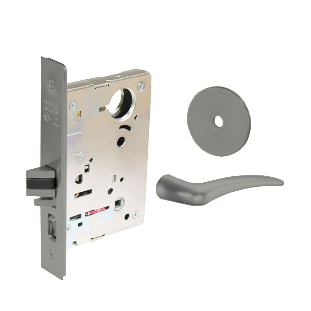 Sargent - 8204 - Storeroom Mortise Lock - Heavy Duty Standard Cylinder - LFIC - Keyed Alike - Rose Trim Function - Grade 1 - US32D (Satin Stainless Steel)