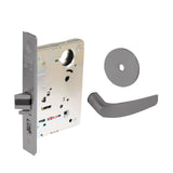 Sargent - 8204 - Storeroom Mortise Lock - Heavy Duty Standard Cylinder - LFIC - Keyed Alike - Rose Trim Function - Grade 1 - US26D (Satin Chromium Plated Over Nickel)