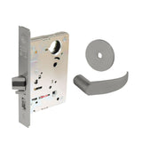 Sargent - 8204 - Storeroom Mortise Lock - Heavy Duty Standard Cylinder - LFIC - Keyed Alike - Rose Trim Function - Grade 1 - US32 (Bright Stainless Steel)