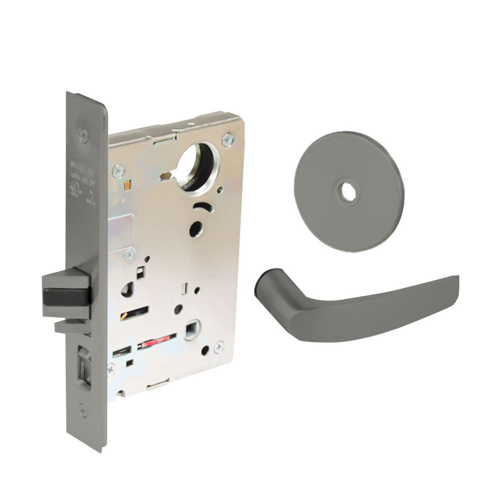 Sargent - 8204 - Storeroom Mortise Lock - Heavy Duty Standard Cylinder - LFIC - Key Code- Rose Trim Function - Grade 1 - US32D (Satin Stainless Steel)