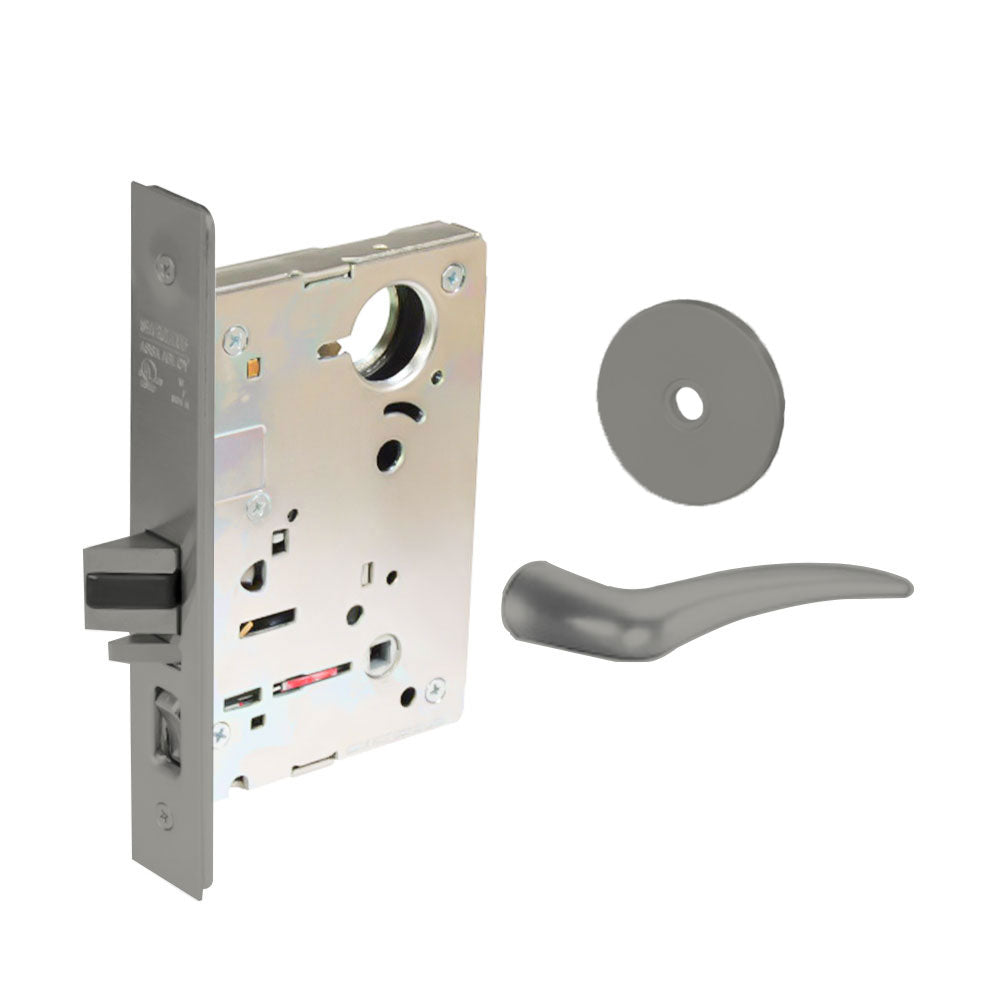 Sargent - 8204 - Storeroom Mortise Lock - Heavy Duty Standard Cylinder - LFIC - Key Code- Rose Trim Function - Grade 1 - US32D (Satin Stainless Steel)